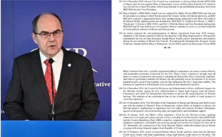 Šmit o izgradnji Hrvatskog kazališta: Odmah spriječiti marginalizaciju Bošnjaka u Mostaru